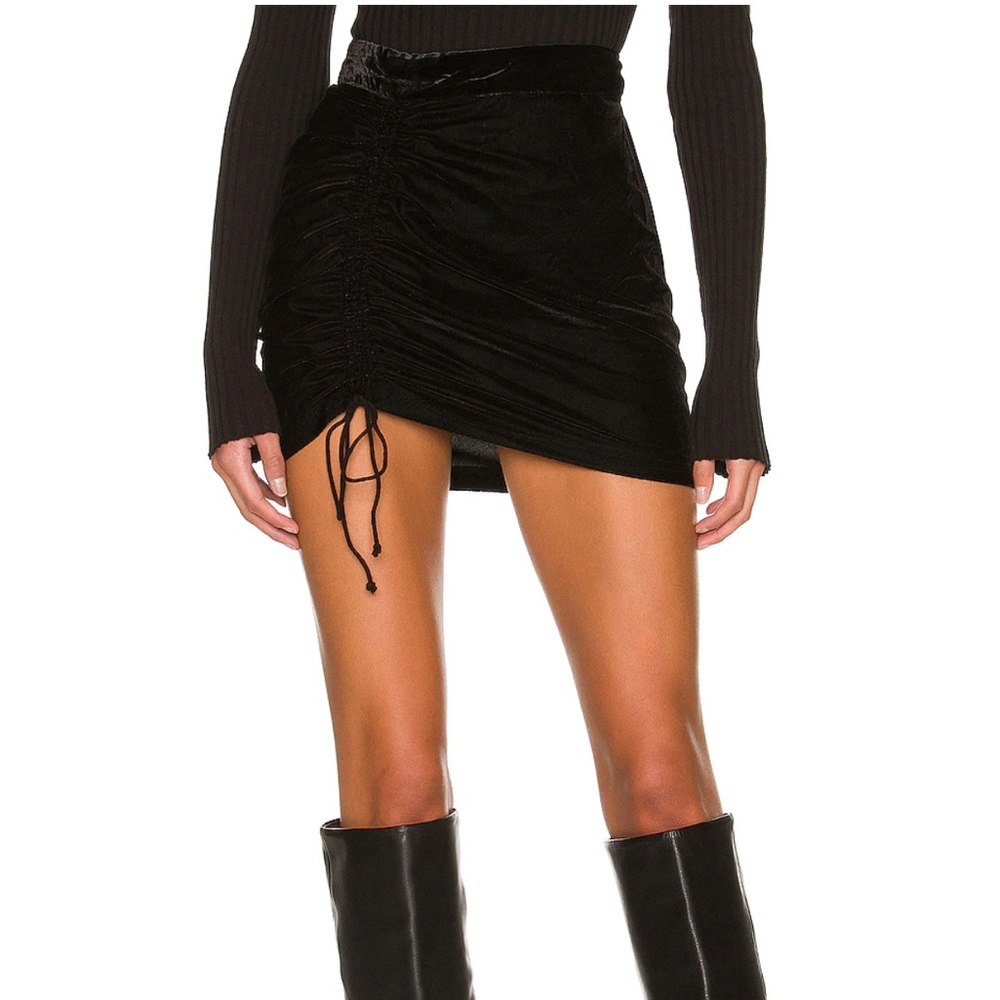 Free People Vivienne Velvet Mini Skirt